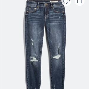 Pistola Arielle Skinny Distressed Scissor Cut Hem Jeans